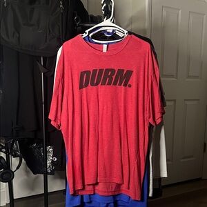 Next Level Apparel Red Graphic Tee